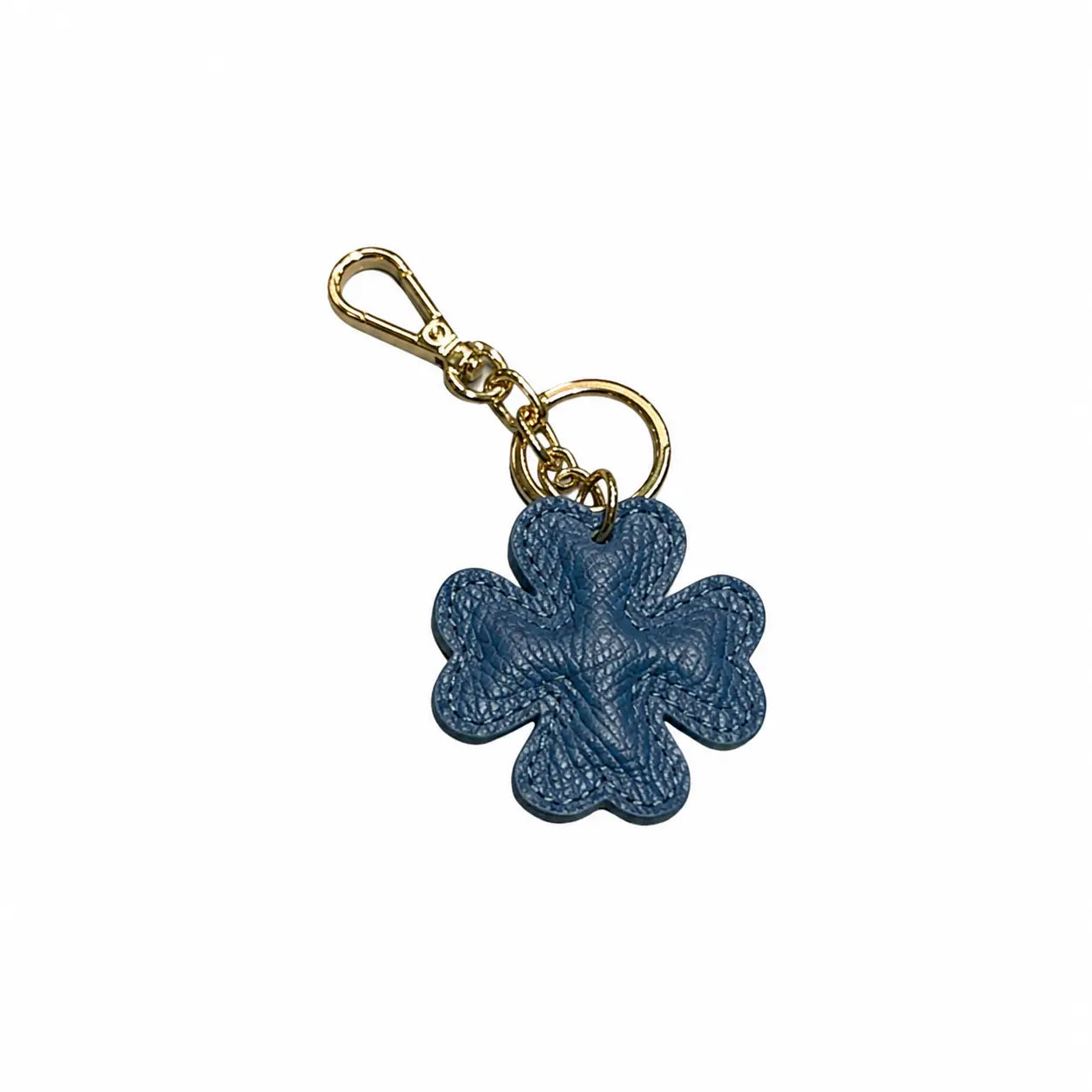 Portachiavi charm borsa quadrifoglio pelle carta da zucchero