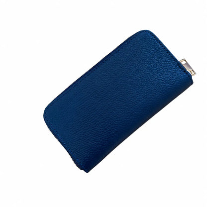 Portafoglio classico donna zip around blu