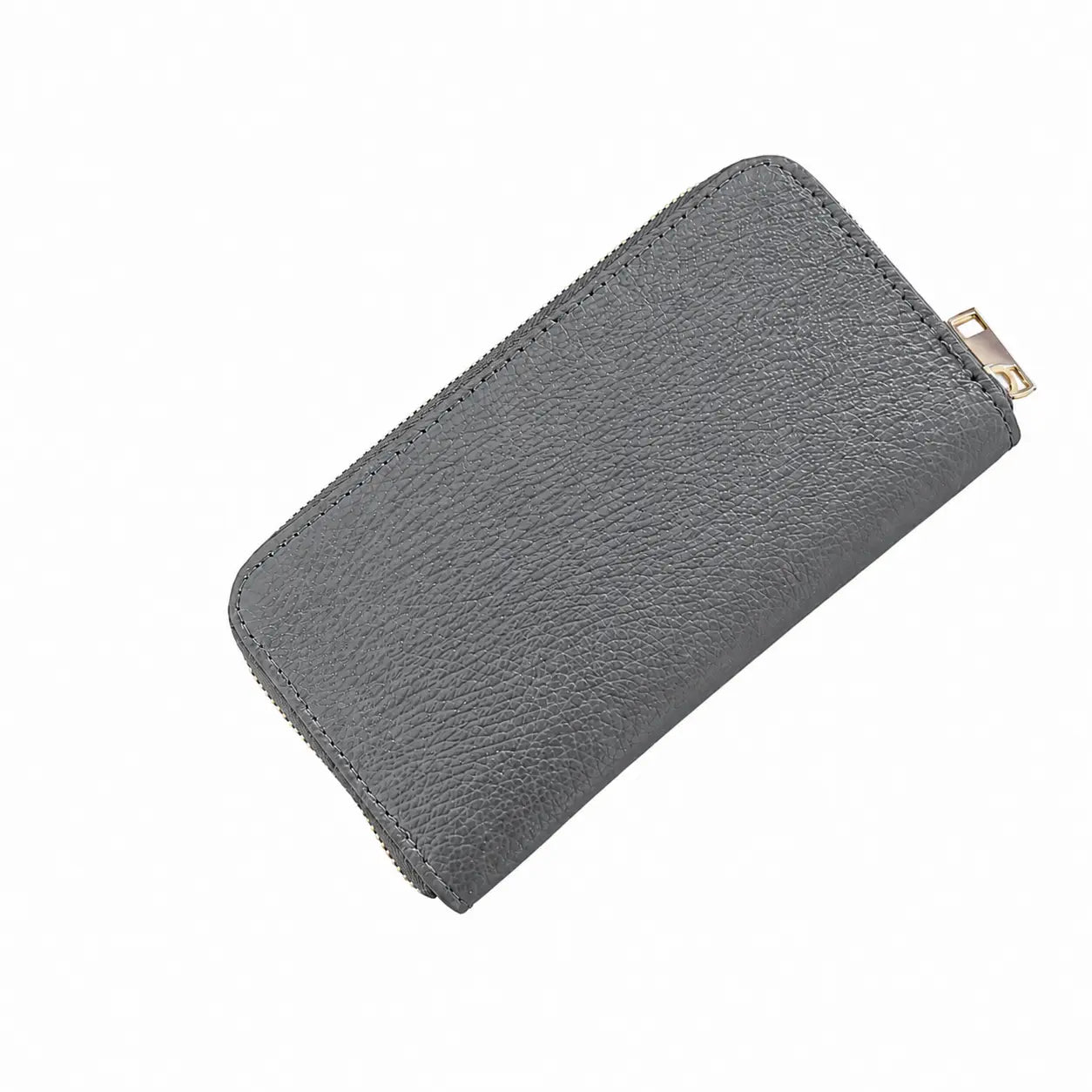 Portafoglio classico donna zip around grigio