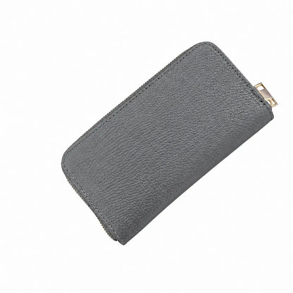 Portafoglio classico donna zip around grigio