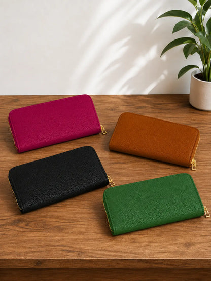 Portafoglio classico donna zip around gruppo