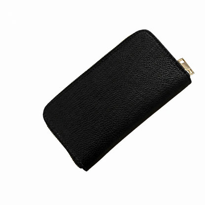Portafoglio classico donna zip around nero