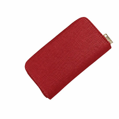 Portafoglio classico donna zip around rosso pompeiano