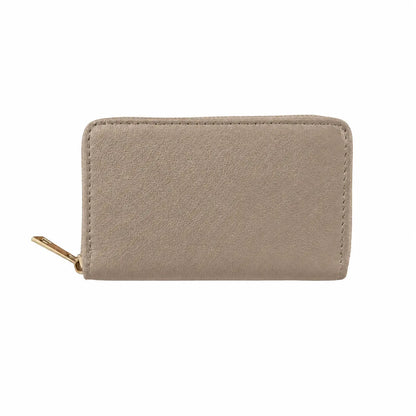 Portafoglio classico vera pelle beige