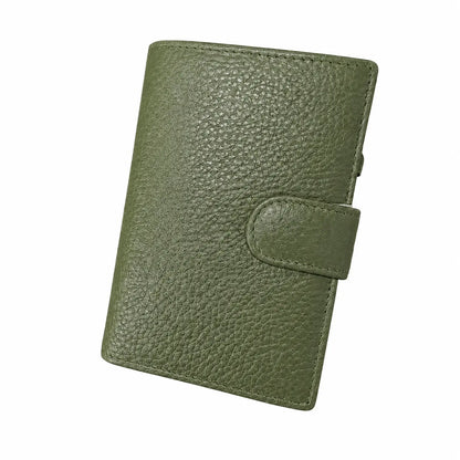 Portafoglio dandy pelle verde militare