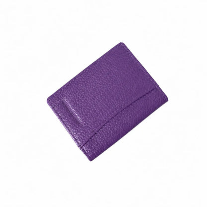 Portatessere slim pelle martellata viola