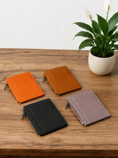 Portatessere zip vera pelle gruppo
