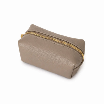 Trousse pelle nuvola piccola beige