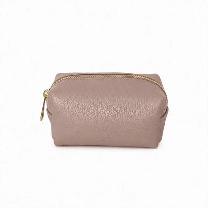Trousse pelle nuvola piccola rosa cipria
